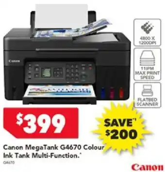 Canon MegaTank G4670 Colour Ink Tank Multi-Function
