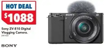 Harvey Norman Sony ZV-E10 Digital Vlogging Camera offer