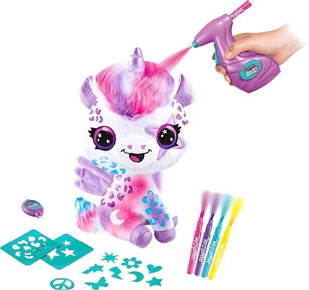 Airbrush plush unicorn offer at Toymate