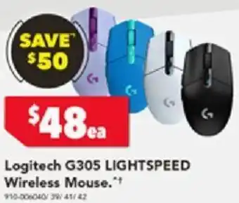 Harvey Norman Logitech G305 LIGHTSPEED Wireless Mouse offer