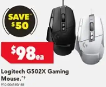 Harvey Norman Logitech G502X Gaming Mouse offer