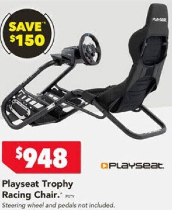 Playseat Trophy Racing Chair offer at Harvey Norman