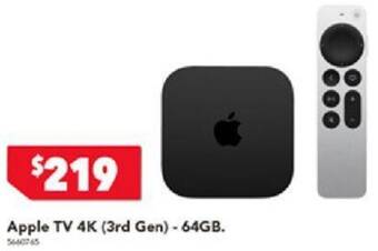 Harvey Norman Apple TV 4K (3rd Gen) - 64GB offer