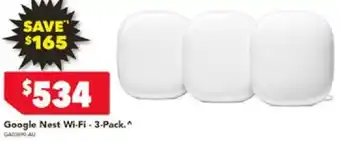 Harvey Norman Google Nest Wi-Fi - 3-Pack offer