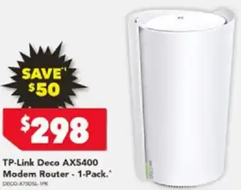 TP-Link Deco AX5400 Modem Router - 1-Pack