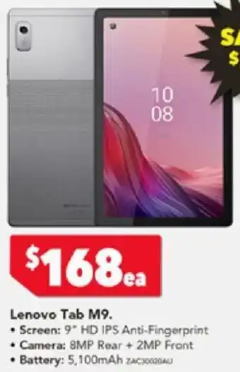 Harvey Norman Lenovo Tab M9 offer