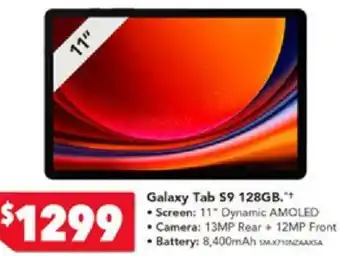 Harvey Norman Galaxy Tab S9 128GB offer