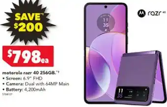 Harvey Norman motorola razr 40 256GB offer