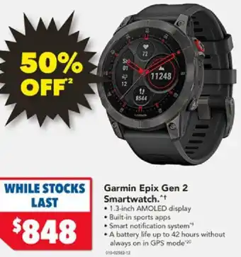 Harvey Norman Garmin Epix Gen 2 Smartwatch offer
