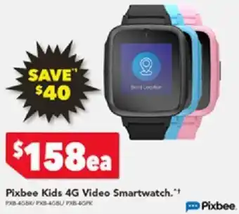 Harvey Norman Pixbee Kids 4G Video Smartwatch offer