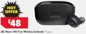 Harvey Norman JBL Wave 100 True Wireless Earbuds offer