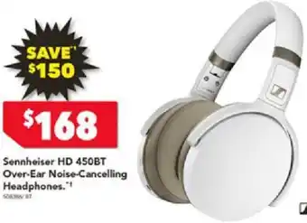 Harvey Norman Sennheiser HD 450BT Over-Ear Noise-Cancelling Headphones offer