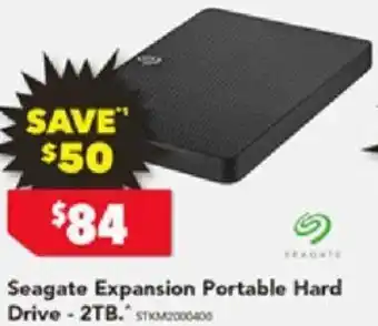 Harvey Norman Seagate Expansion Portable Hard Drive 2TB offer