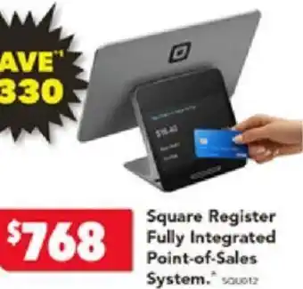 Harvey Norman Square Register Fully Integrated Point-of-Sales System offer