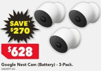Harvey Norman Google Nest Cam (Battery) - 3-Pack offer