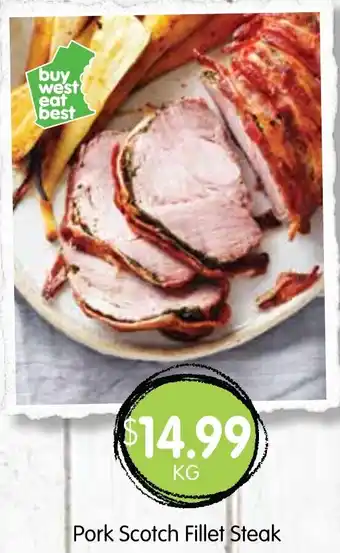 Spudshed Pork Scotch Fillet Steak offer