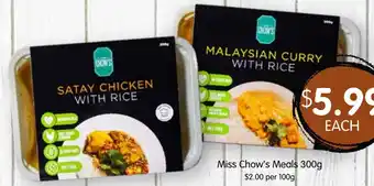 Spudshed Miss Chow's Meals 300g offer