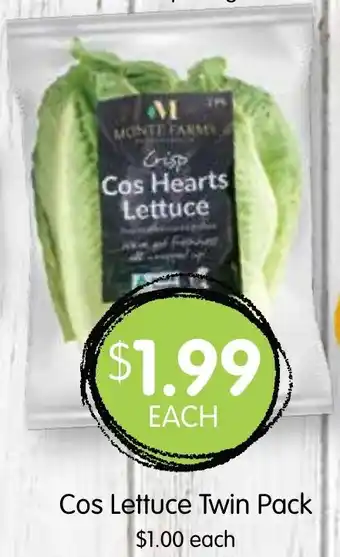 Spudshed Cos Lettuce Twin Pack offer