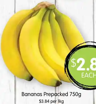 Spudshed Bananas Prepacked 750g offer