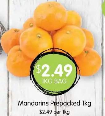 Spudshed Mandarins Prepacked 1kg offer