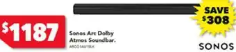 Harvey Norman Sonos Arc Dolby Atmos Soundbar offer