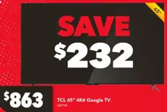 TLC 65 4K Google TV