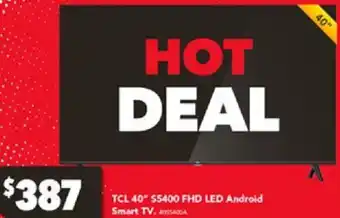 Harvey Norman TCL 40" S5400 FHD LED Android Smart TV offer