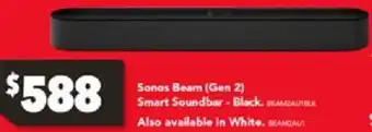 Harvey Norman Sonos Beam (Gen 2) Smart Soundbar - Black offer