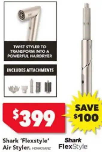 Harvey Norman Shark 'Flexstyle' Air Styler offer