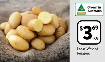 Foodworks Loose Washed Potatoes offer