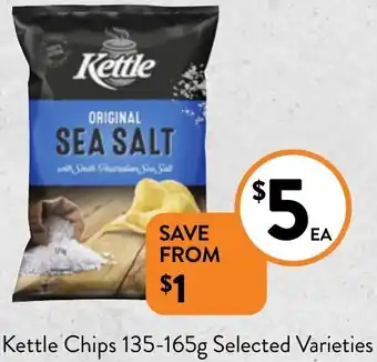 Foodworks Kettle Chips 135-165g offer