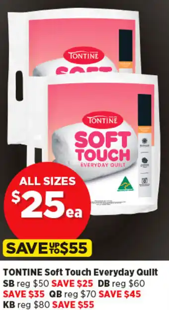 Spotlight TONTINE Soft Touch Everyday Quilt offer