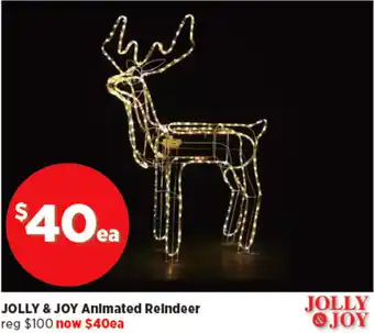 Spotlight JOLLY & JOY Animated Reindeer offer