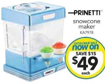 Cheap as Chips snowcone maker offer