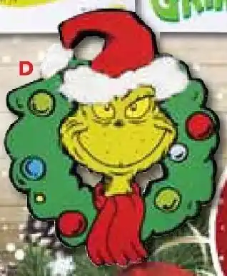 whimsy wall decor grinch with wreath
