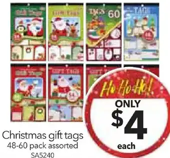 Christmas gift tags