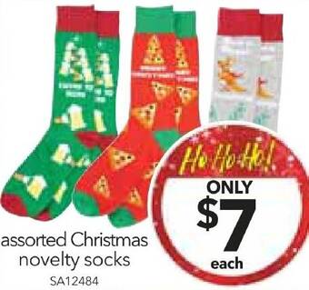 Cheap as Chips assorted Christmas novelty socks offer