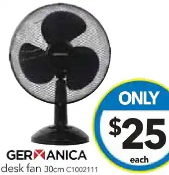 GERMANICA desk fan