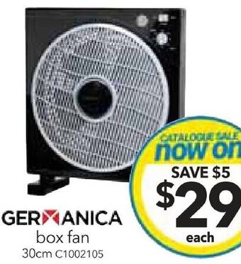 Cheap as Chips box fan offer