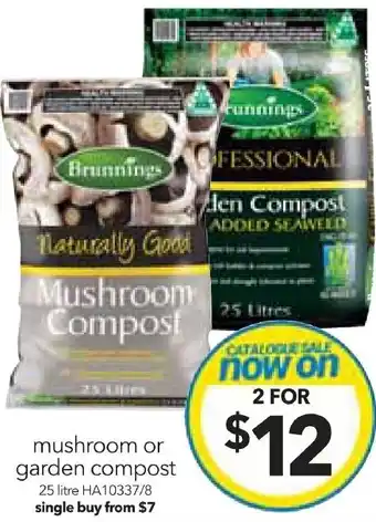 mushroom or garden compost