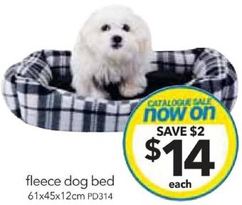 Cheap as Chips fleece dog bed offer