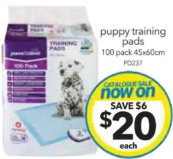 Cheap as Chips puppy training pads offer