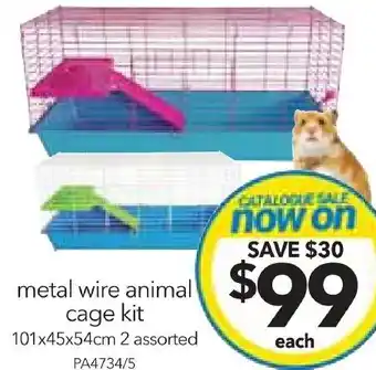 metal wire animal cage kit