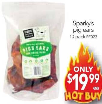 Cheap as Chips Sparky's pig ears offer