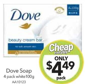 Cheap as Chips Dove Soap offer