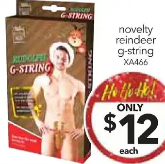 novelty reindeer g-string