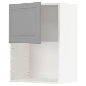 IKEA Metod wall cabinet for microwave oven, white/bodbyn grey, 60x37x80 cm offer