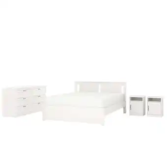Songesand bedroom furniture, set of 4, white, full/double
