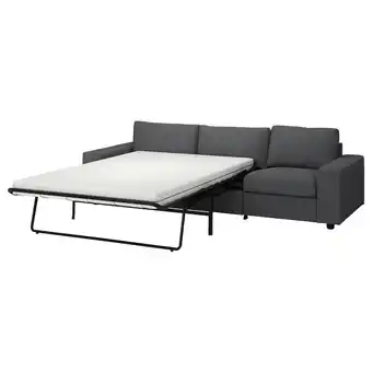 IKEA Vimle 3-seat sofa-bed, with wide armrests/hallarp grey offer