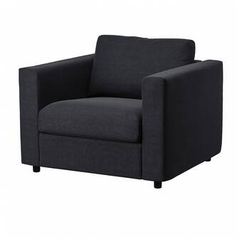 IKEA Vimle armchair, saxemara black-blue offer